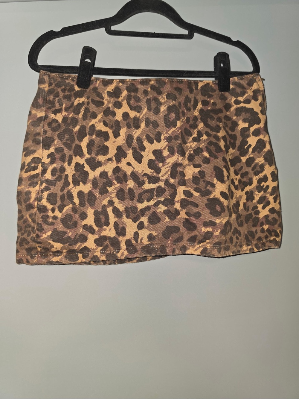 Leopard Print Mini Skort - Brown
